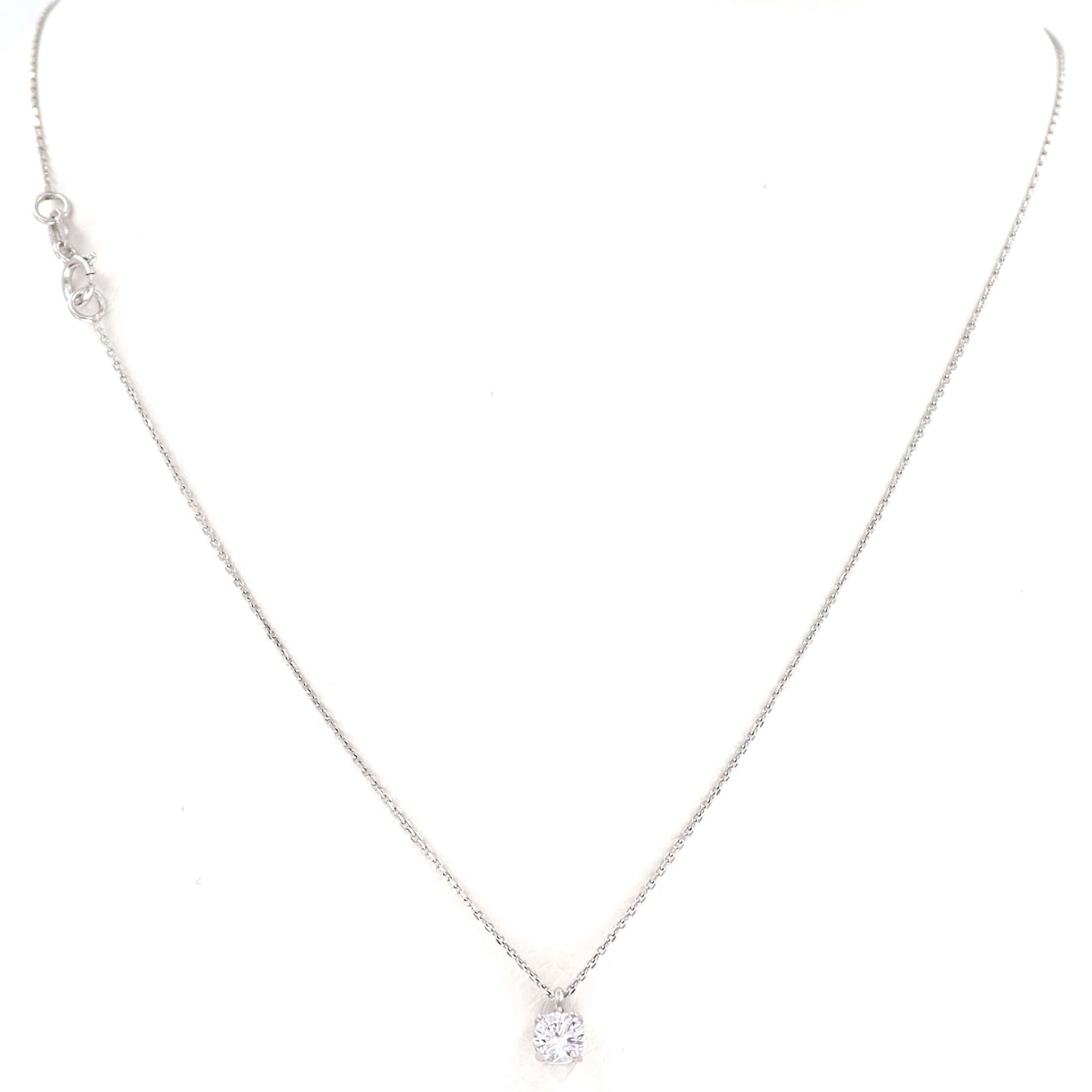 Λευκόχρυσο κολιέ