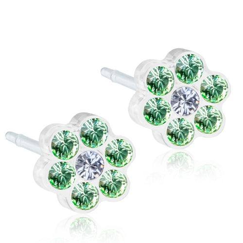 Σκουλαρίκια Βlomdahl Daisy Peridot/Crystal - Orange - Kosmima