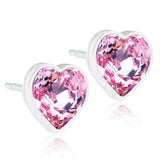 Σκουλαρίκια Βlomdahl Heart Light Rose