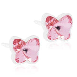 Σκουλαρίκια Βlomdahl Butterfly Light Rose