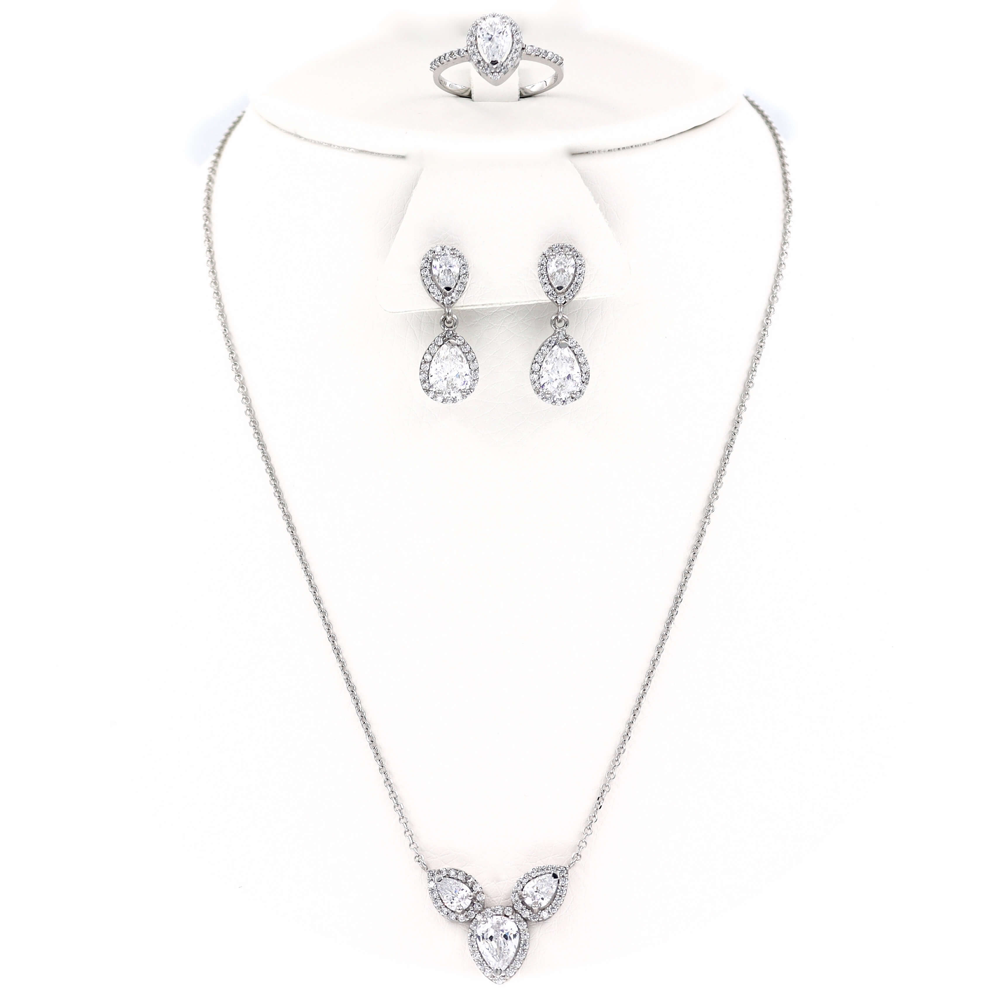 Λευκόχρυσο σετ