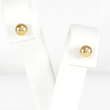 Ασημένια επίχρυσα σκουλαρίκια μπίλιες 5.00mm