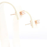 Ασημένια σκουλαρίκια - Orange - Kosmima