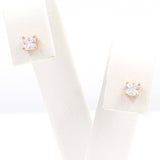 Ασημένια σκουλαρίκια σε ροζ χρυσό χρώμα 3.00mm