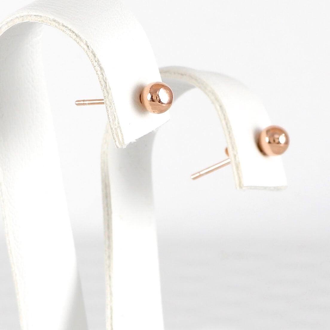 Ασημένια σκουλαρίκια - Orange - Kosmima