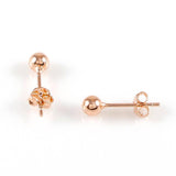 Ασημένια σκουλαρίκια - Orange - Kosmima