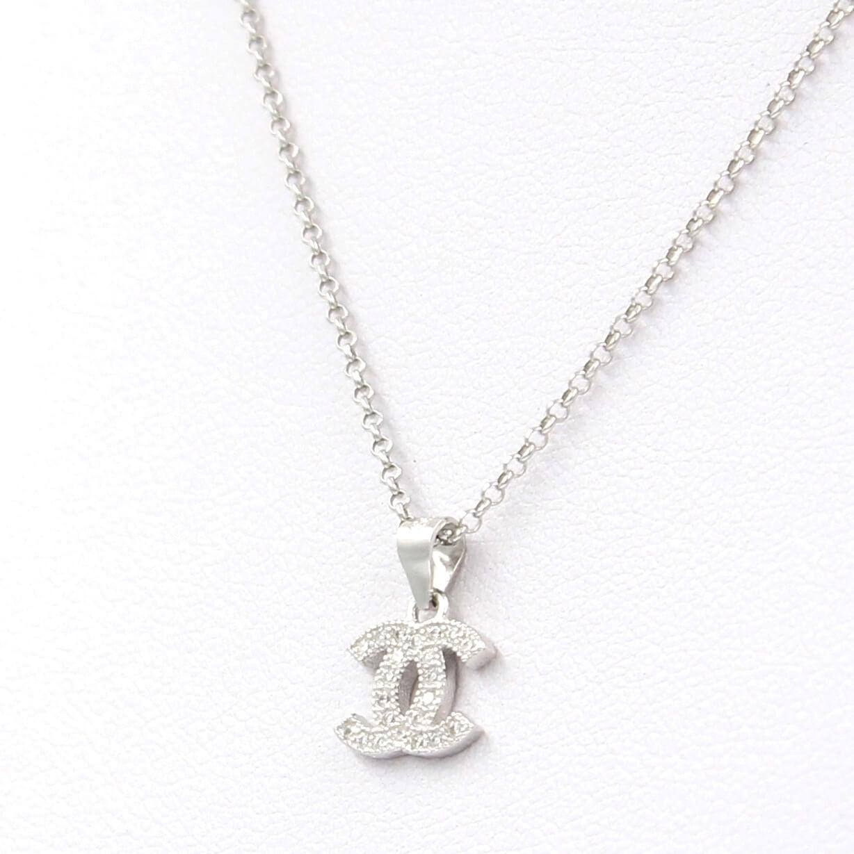 Ασημένιο κολιέ - Orange - Kosmima