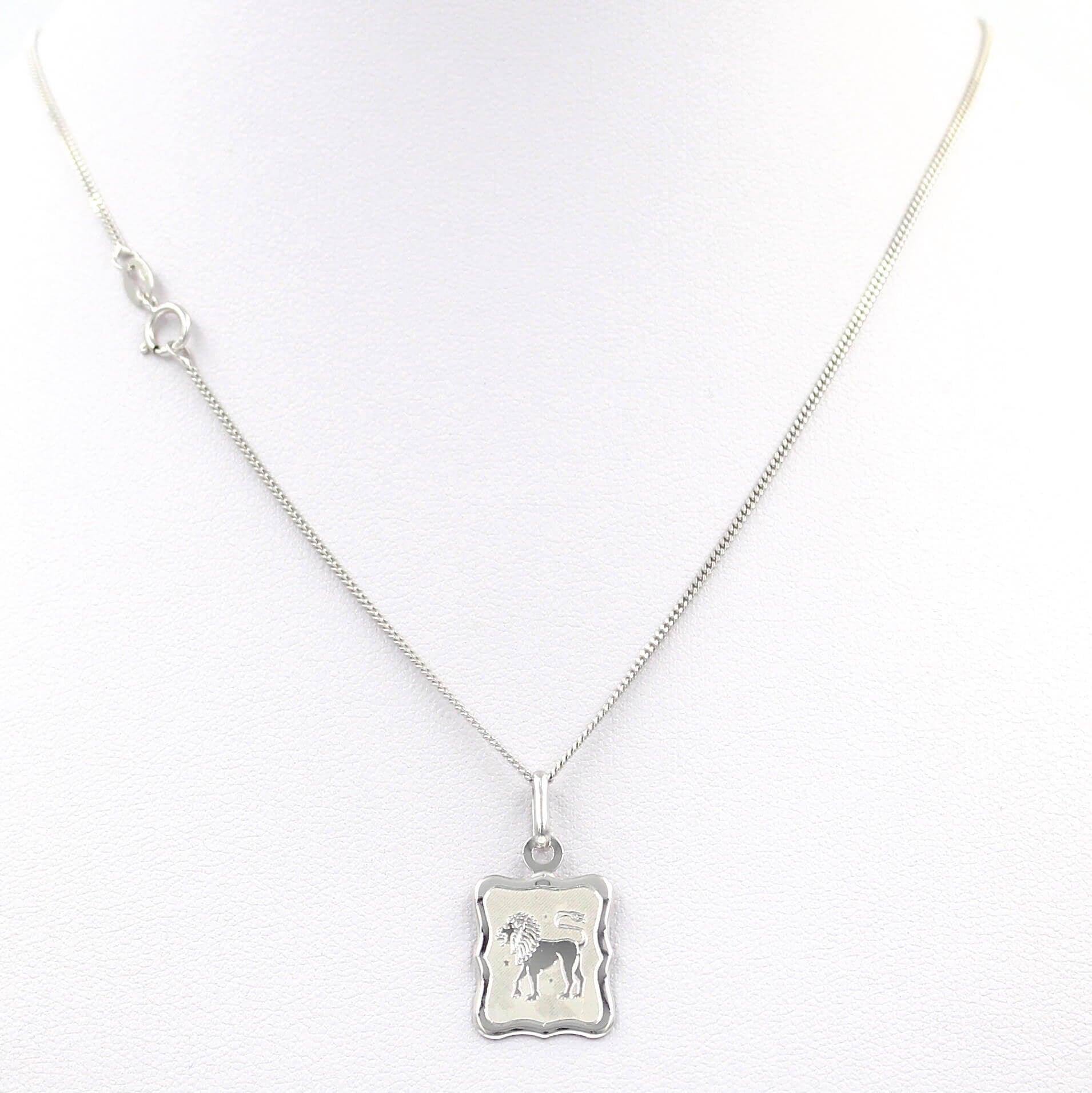 Ασημένιο ζώδιο "Λέων" - Orange - Kosmima