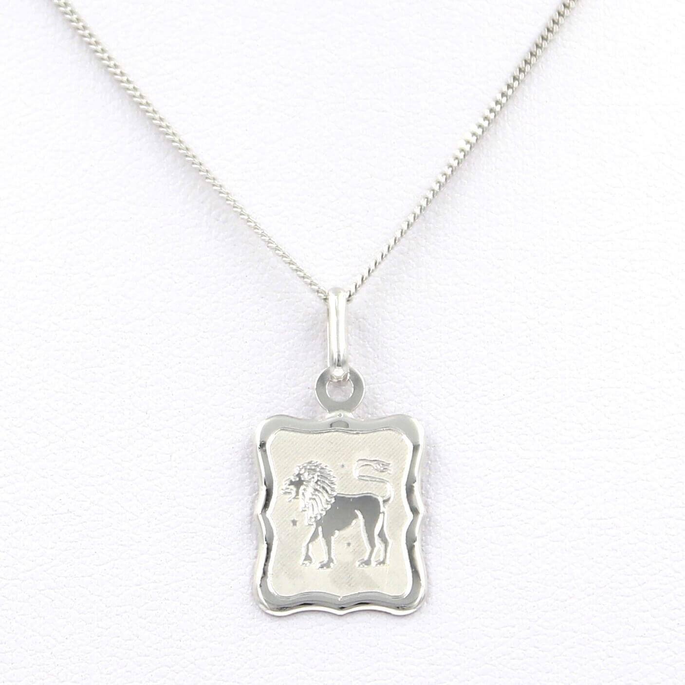 Ασημένιο ζώδιο "Λέων" - Orange - Kosmima