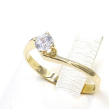 Μονόπετρο δαχτυλίδι χρυσό - GDZ265