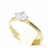 Μονόπετρο δαχτυλίδι χρυσό - GDZ276
