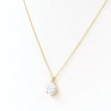 Χρυσό σετ γάμου 14 καρατίων πέτρες σχήμα δάκρυ