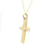 Βαπτιστικός σταυρός με αλυσίδα - Orange - Kosmima