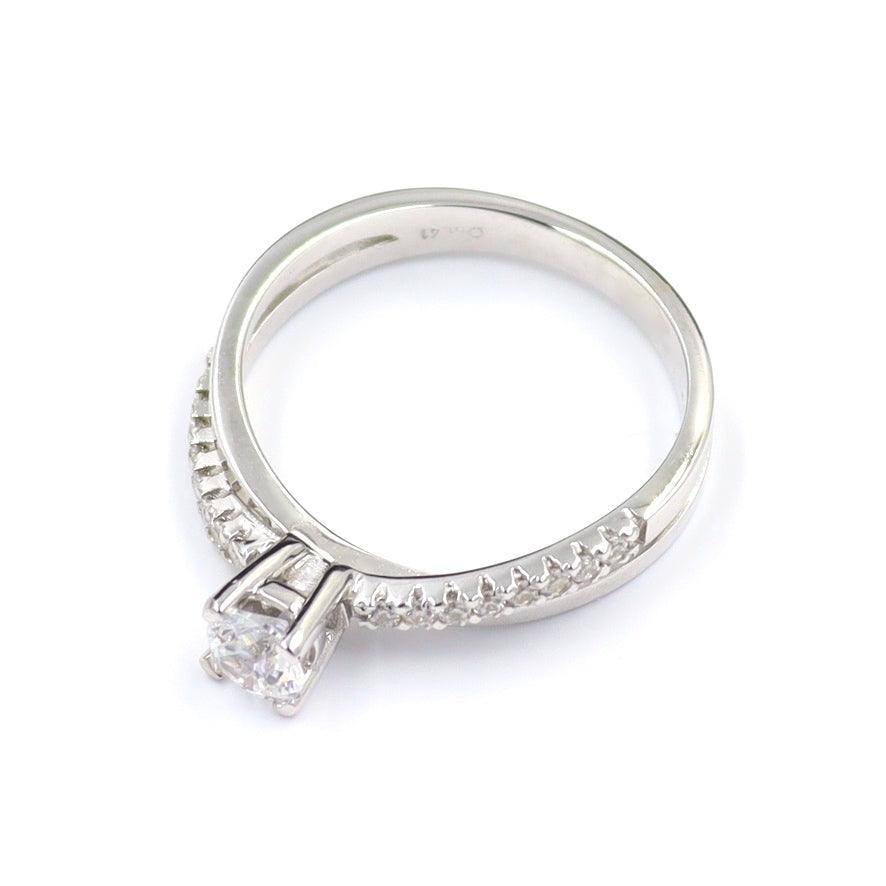 Μονόπετρο δαχτυλίδι