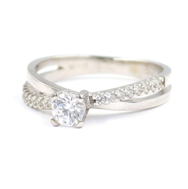 Μονόπετρο δαχτυλίδι