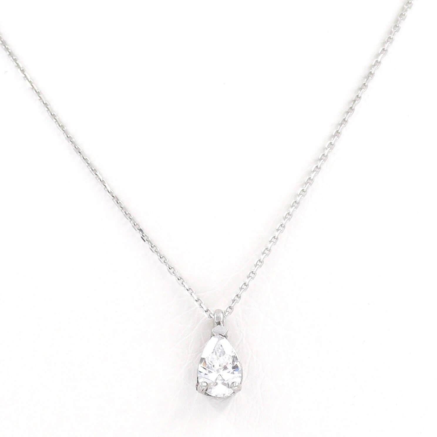 Λευκόχρυσο κολιέ - Orange - Kosmima