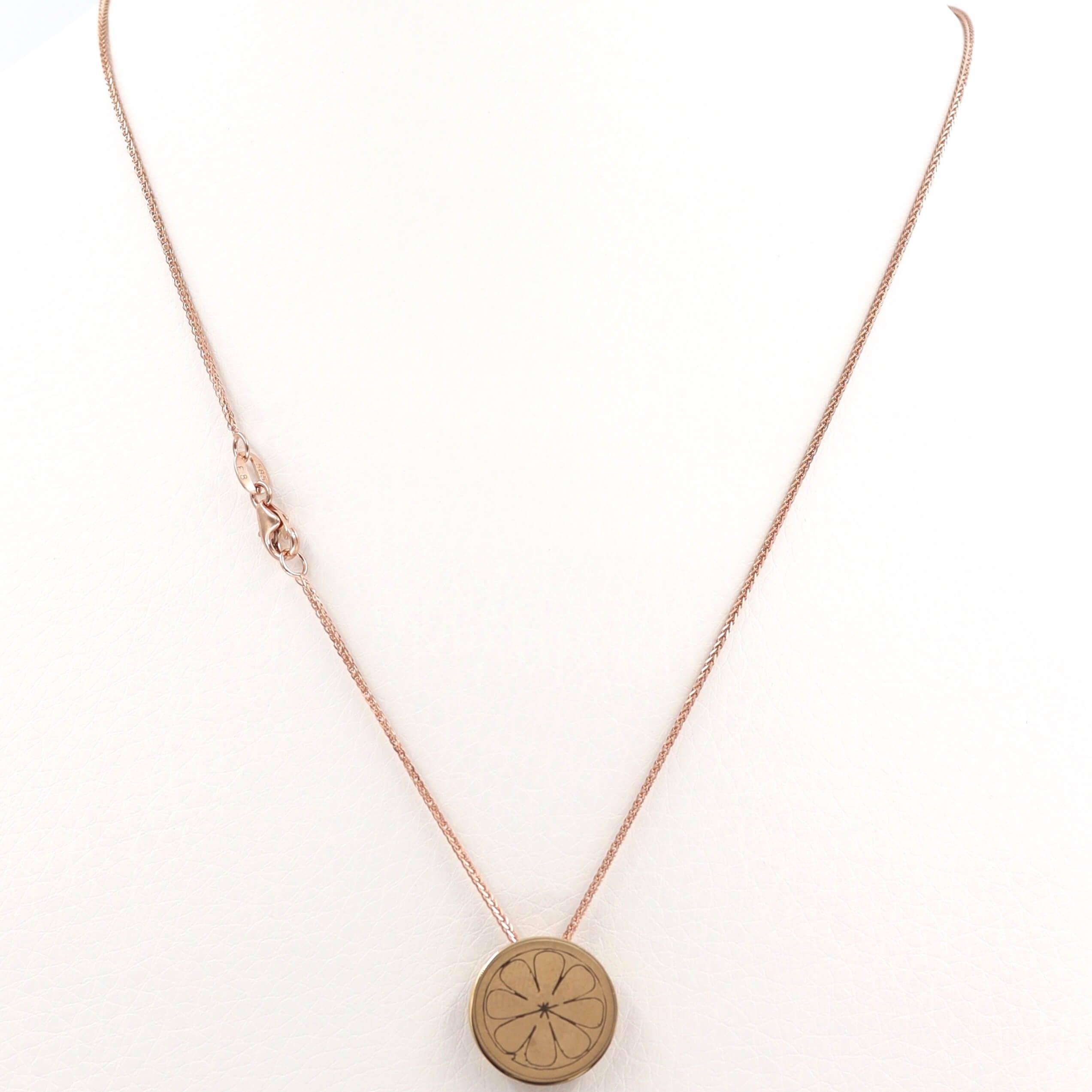 Ροζ χρυσή αλυσίδα 3932 - Orange - Kosmima