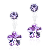 Σκουλαρίκια Βlomdahl Pendant Flower Violet