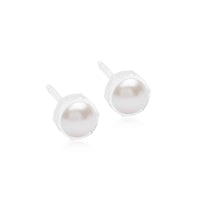 Σκουλαρίκια Βlomdahl Bezel Pearl White