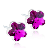 Σκουλαρίκια Βlomdahl Flower Fuchsia