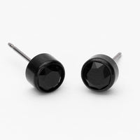 Σκουλαρίκια Βlomdahl Black Titanium 6mm