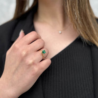 Μονόπετρο δαχτυλίδι Swarovski χρυσό - GD194