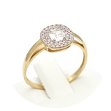 Μονόπετρο δαχτυλίδι ροζέτα - GD400