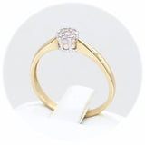 Μονόπετρο δαχτυλίδι χρυσό - GD401