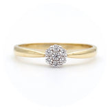 Μονόπετρο δαχτυλίδι χρυσό - GD401