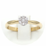 Μονόπετρο δαχτυλίδι χρυσό - GD401