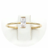 Μονόπετρο δαχτυλίδι χρυσό - GD402