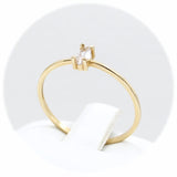 Μονόπετρο δαχτυλίδι χρυσό - GD403