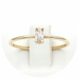 Μονόπετρο δαχτυλίδι χρυσό - GD403