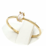 Μονόπετρο δαχτυλίδι χρυσό - GD403