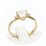 Μονόπετρο δαχτυλίδι χρυσό - GD405