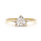 Μονόπετρο δαχτυλίδι χρυσό - GD405