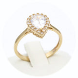 Μονόπετρο δαχτυλίδι χρυσό - GD409