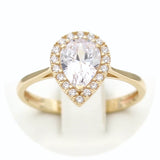 Μονόπετρο δαχτυλίδι χρυσό - GD409