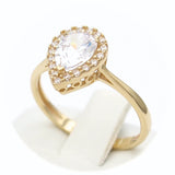 Μονόπετρο δαχτυλίδι χρυσό - GD409