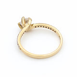 Μονόπετρο δαχτυλίδι χρυσό - GD412