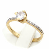 Μονόπετρο δαχτυλίδι χρυσό - GD412