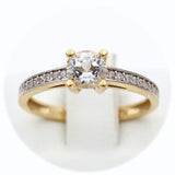 Μονόπετρο δαχτυλίδι χρυσό - GD414