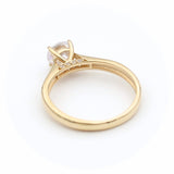 Μονόπετρο δαχτυλίδι χρυσό - GD416