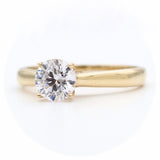 Μονόπετρο δαχτυλίδι χρυσό - GD416