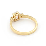 Μονόπετρο δαχτυλίδι χρυσό με διαμάντια - GDX800