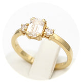 Μονόπετρο δαχτυλίδι χρυσό με διαμάντια - GDX800