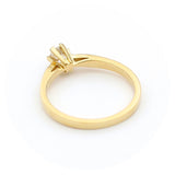 Μονόπετρο δαχτυλίδι χρυσό με διαμάντια - GDX850