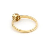 Μονόπετρο δαχτυλίδι χρυσό με διαμάντια - GDX880