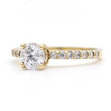 Μονόπετρο δαχτυλίδι χρυσό - GDZ280