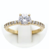 Μονόπετρο δαχτυλίδι χρυσό - GDZ280